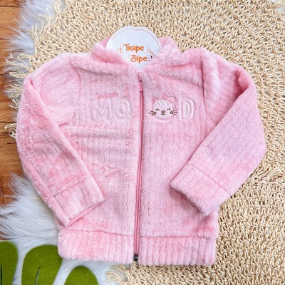 Conj. Jaqueta de Pelinho Fashion Mood e Calça Legging - Rosa